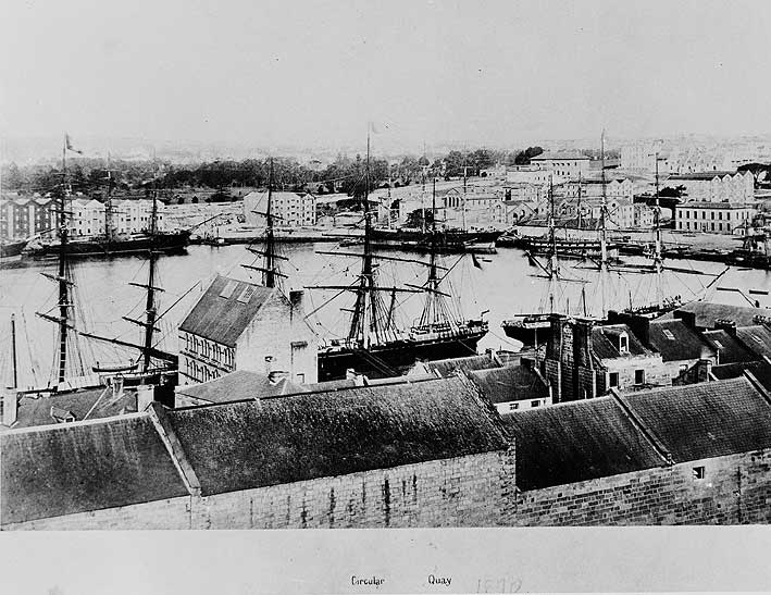 Circular Quay in 1870