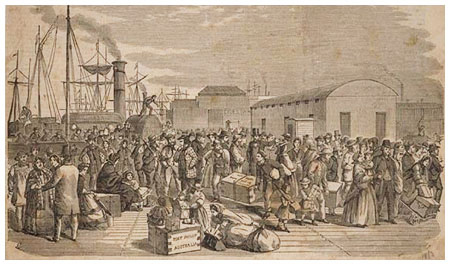 Arriving during the gold rush in Melbourne, c1860s